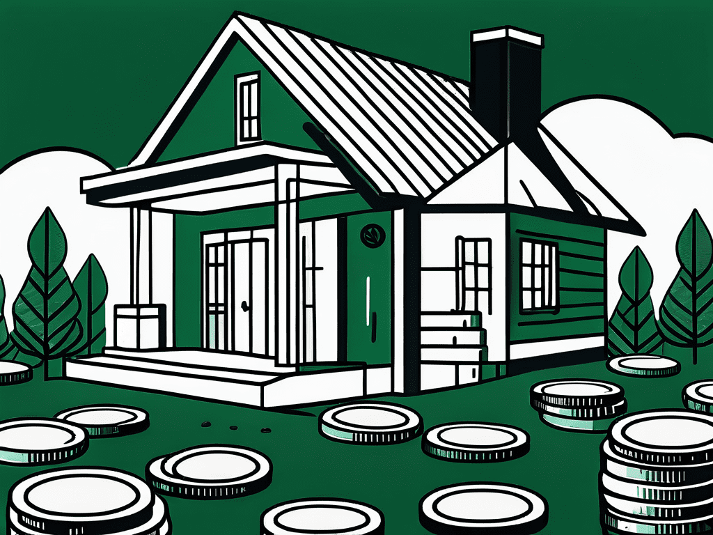 Illustration of a single family residential home searching for alternate lending avenues