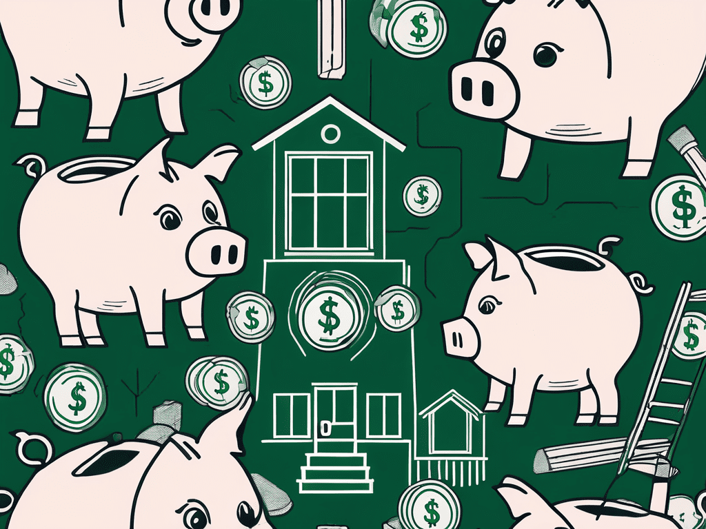 picture of money in the piggy bank with fix-and-flip funding